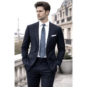 Christian Dior Monsieur Brown Maroon Paisley Floral Neck Tie  Mens Size Medium